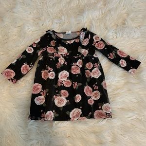 Baby Girl Ruffle Trimmed Floral Dress